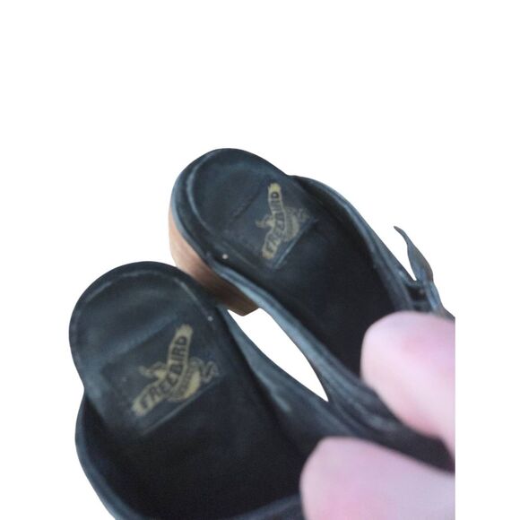 Freebird by Steven Caprice Sandals Shoes Womens Size 6 Dark Gray Leather Buckle - Picture 5 of 5